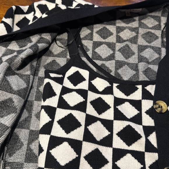 Willow & Wind Diamond Cardigan and Tank - Size S - Picture 2 of 3